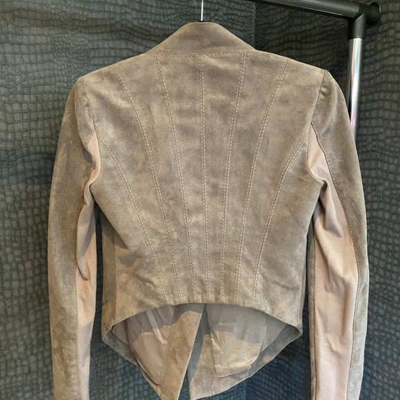 Grey Suede crop jacket - Picture 3 of 3